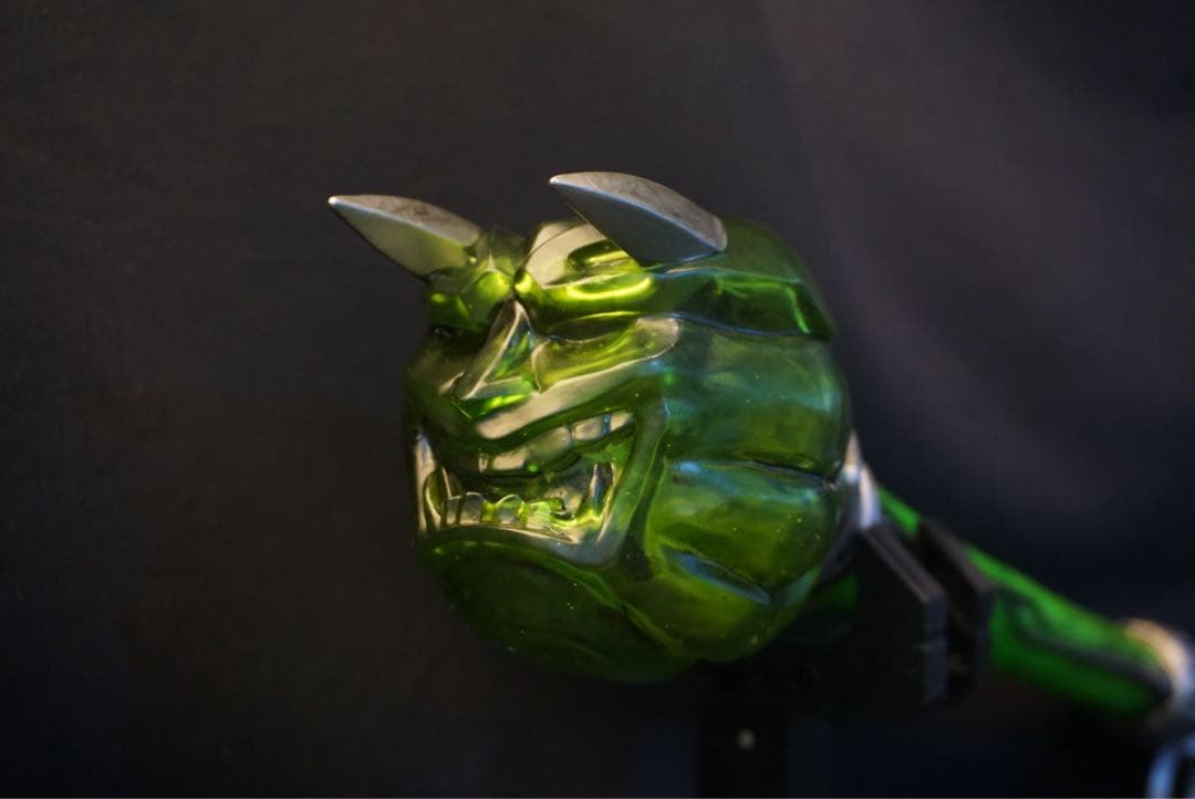 ラスト1 仮面ライダー歌舞鬼　音撃棒・烈翠　1：1プロップスケール