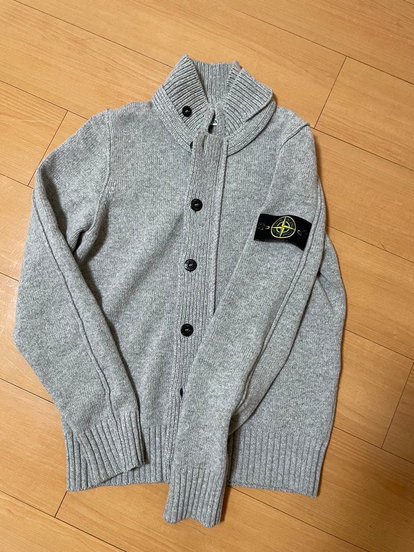 ストーンアイランド グレー カーディガン