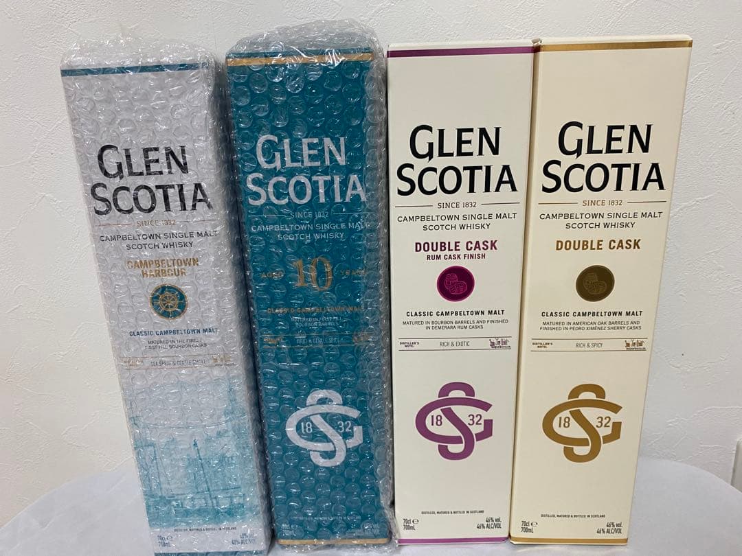 グレンスコシア4本セット 10年/ダブルカスク/ラムカスクフィニッシュ＋α