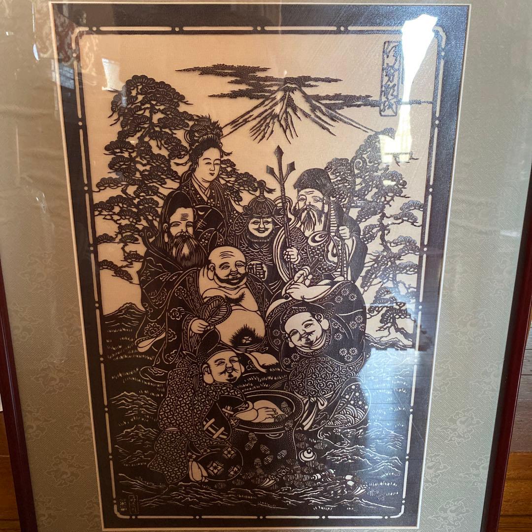 七福神の切り絵