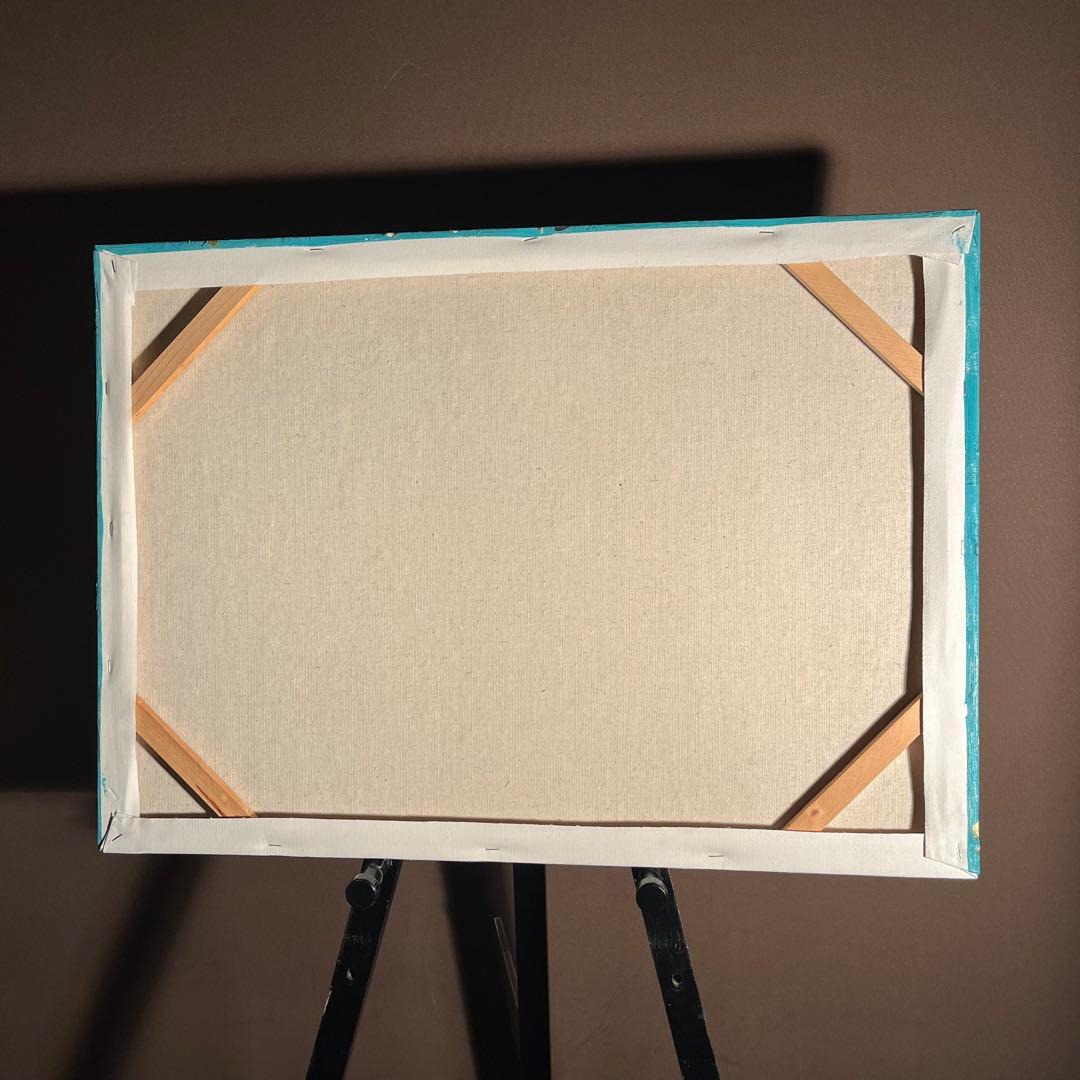 （大）手書き油絵 ゴッホ 花咲くアーモンドの枝 肉筆絵画 インテリア 油彩画