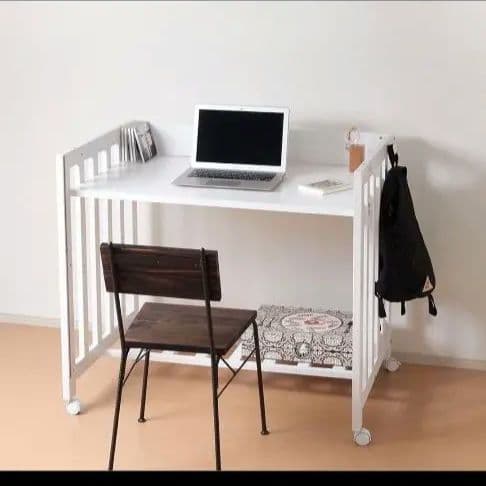 【本体のみ】ディモア　ミニベッド&デスク / ベビーベッド 日本製