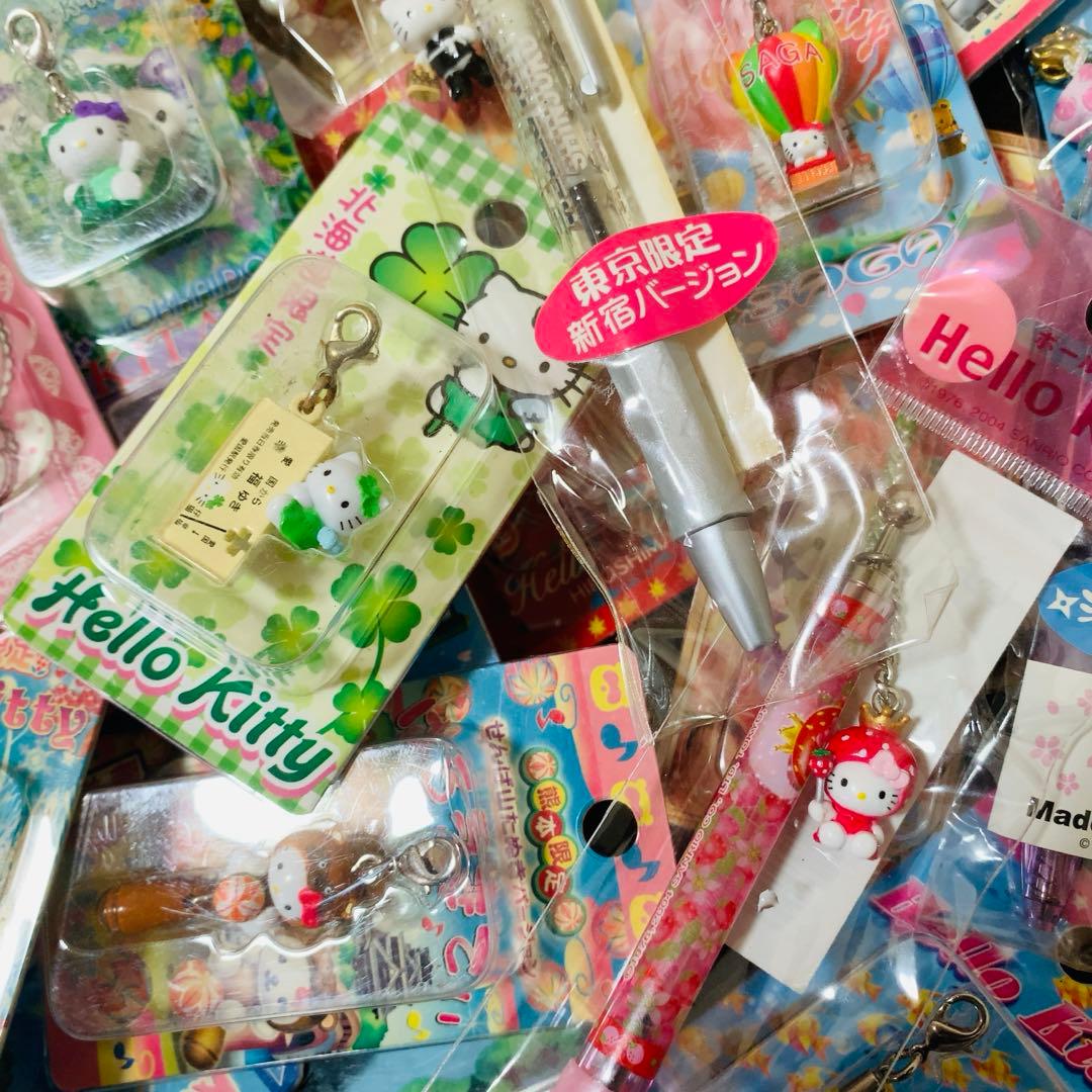 ご当地キティ　60個　根付　ロリータ/新宿キティ 栃木いちごペン等　レア多数