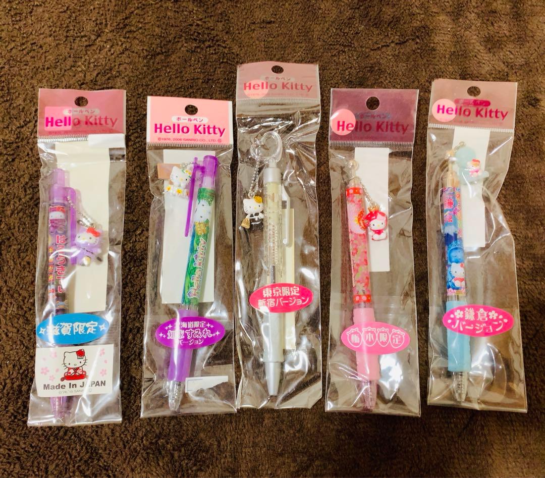 ご当地キティ　60個　根付　ロリータ/新宿キティ 栃木いちごペン等　レア多数