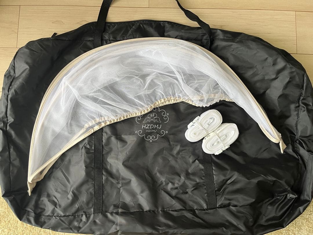 HZDMJ ベビーベッド 揺りかご機能付き