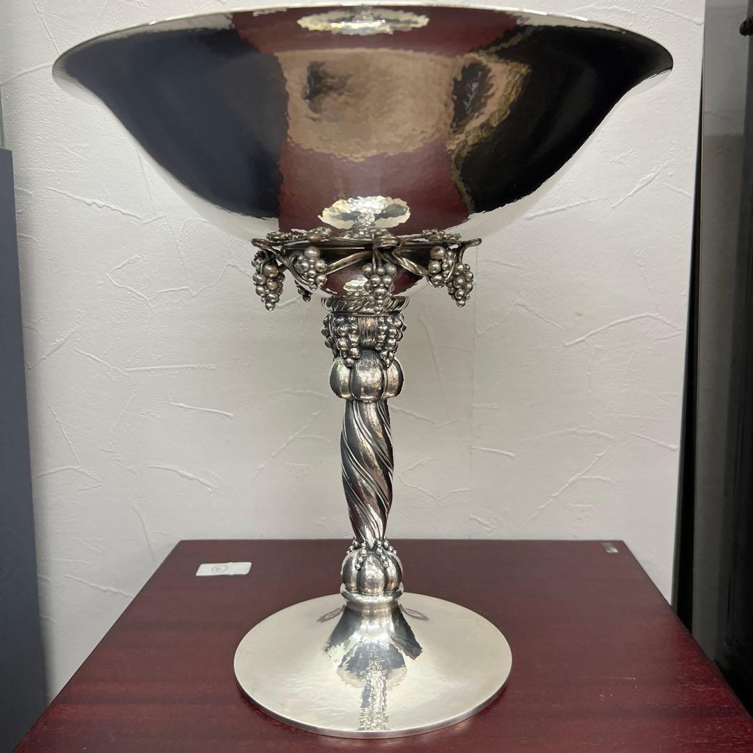 ジョージジェンセン最高峰Sterling純銀グレープボウル　1862g共箱チニチ