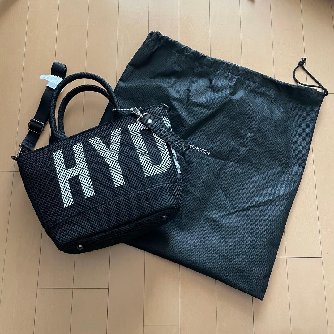 HYDROGEN 2WAY メッシュミニトートバッグ ブラック