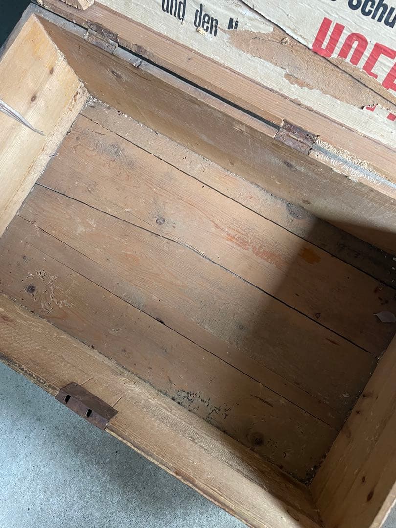 稀少/アンティーク/フランス/HOFFMAM社製/大型/ウッドボックス/木箱