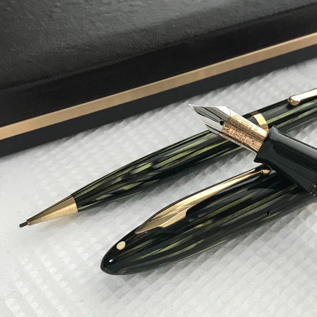 SHEAFFER LIFETIME、万年筆+ペンシル、ヴィンテージ　 14K