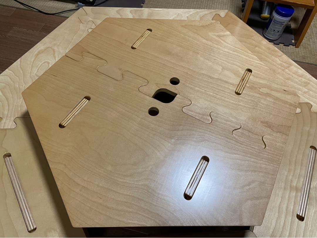 The Arth ヘキ男 ヘキ子 セット ヘキサテーブル 六角テーブル