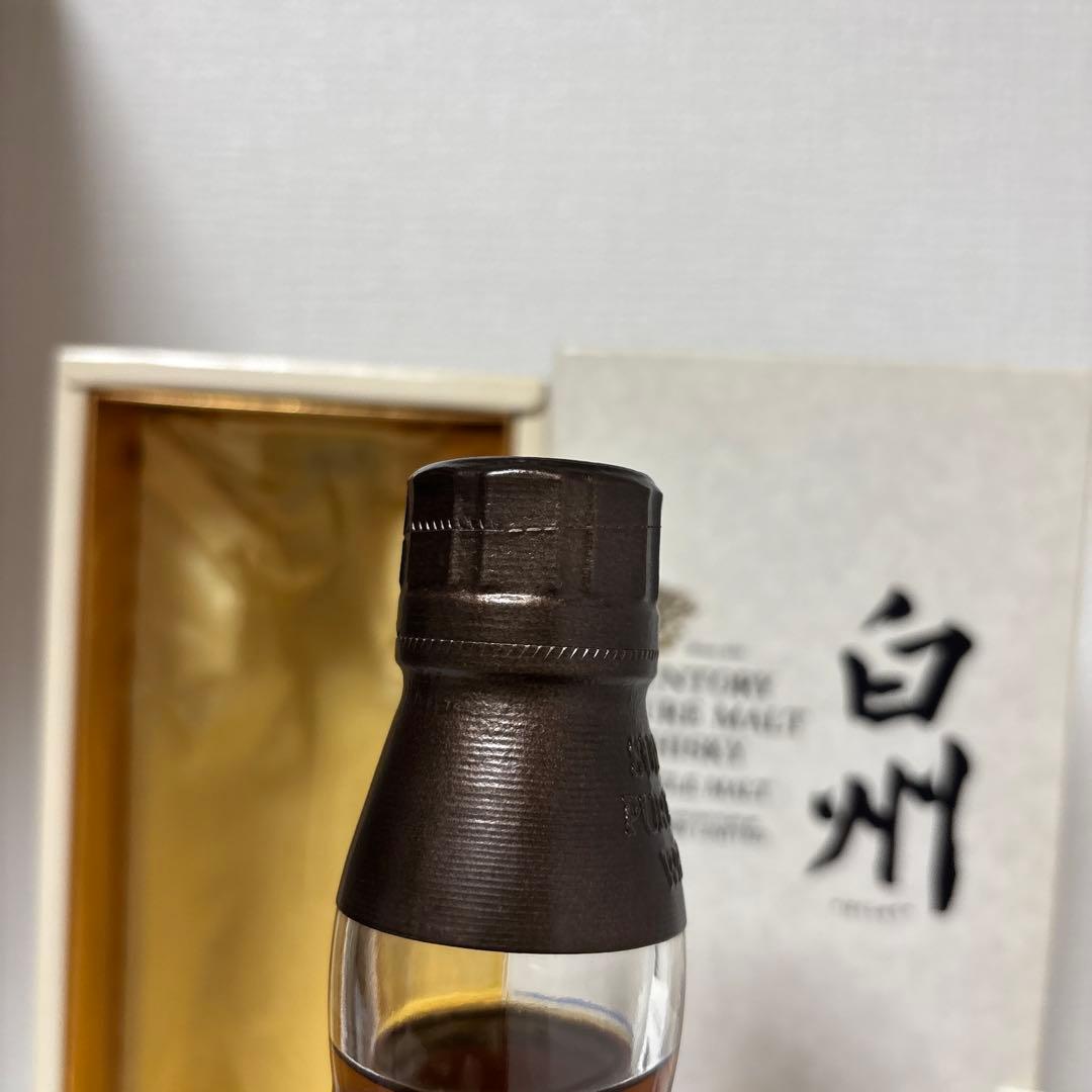 サントリーピュアモルトウイスキー　白州蒸溜所30周年記念ボトル　箱付き　未開封