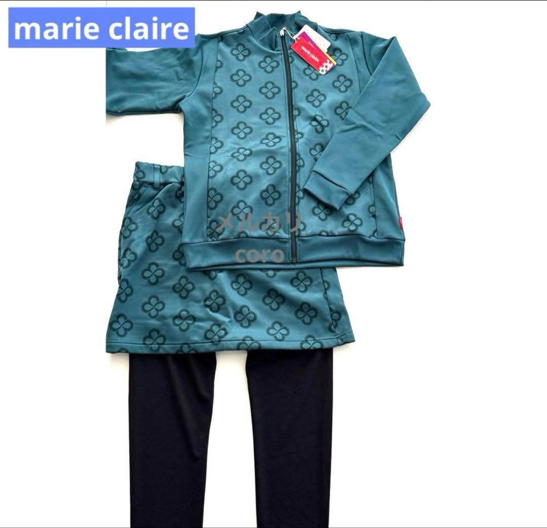 タグ付 マリクレール ゴルフウェア レディース セットアップ 上下セット 3点