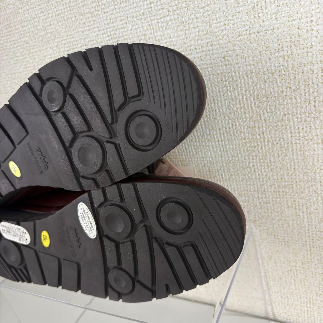 asics pedala ペダラ　25cm 革靴　コンフォートシューズ　ブラウン