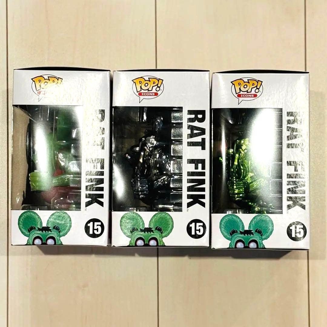 Funko Pop! Icons Rat Fink フィギュア 3体セット