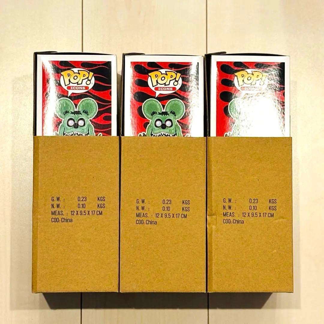 Funko Pop! Icons Rat Fink フィギュア 3体セット