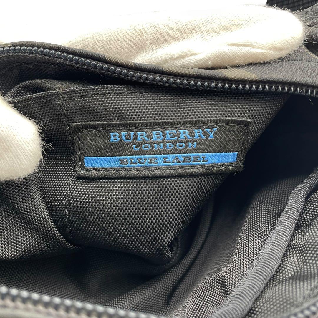 希少 美品 バーバリーブルーレーベル ウエストポーチ ボディバッグ ノバチェック