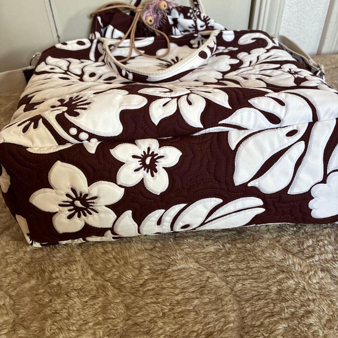 超メルカリ市特別価格☆ハワイアンミシンキルト　大きなトートバッグ