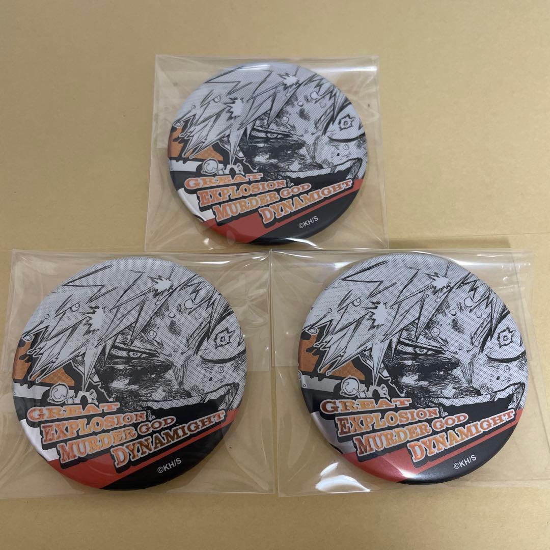 僕のヒーローアカデミア デコレクション缶バッジ 爆豪勝己 3個セット