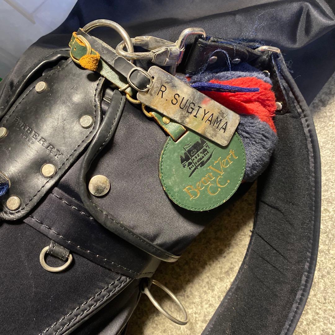 BURBERRY バーバリー ブラック ゴルフバッグ キャディバッグ 中古品