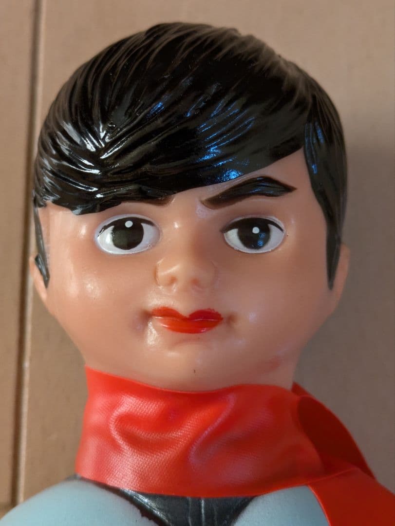 旧バンダイ製ソフビ 仮面ライダー1号 スタンダードサイズ 面取れ 昭和レトロ