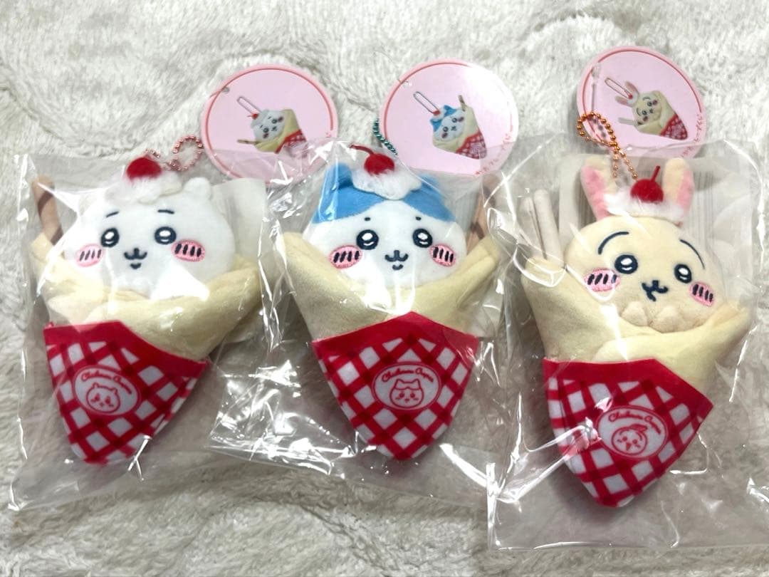 【新品未開封】ちいかわ クレープくじ クレープになっちゃった！！マスコットセット