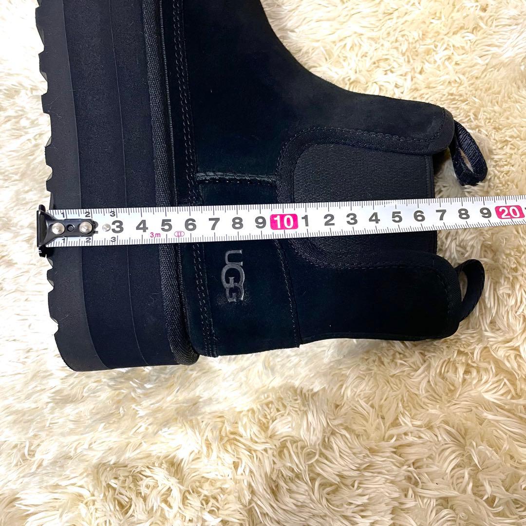 UGG アグ ニューメル プラットフォーム チェルシー ブーツ 厚底 黒