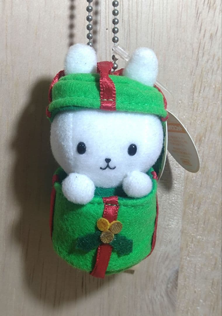 激レア☆うさずきん☆クリスマスMマスコット☆ぬいぐるみキーホルダー
