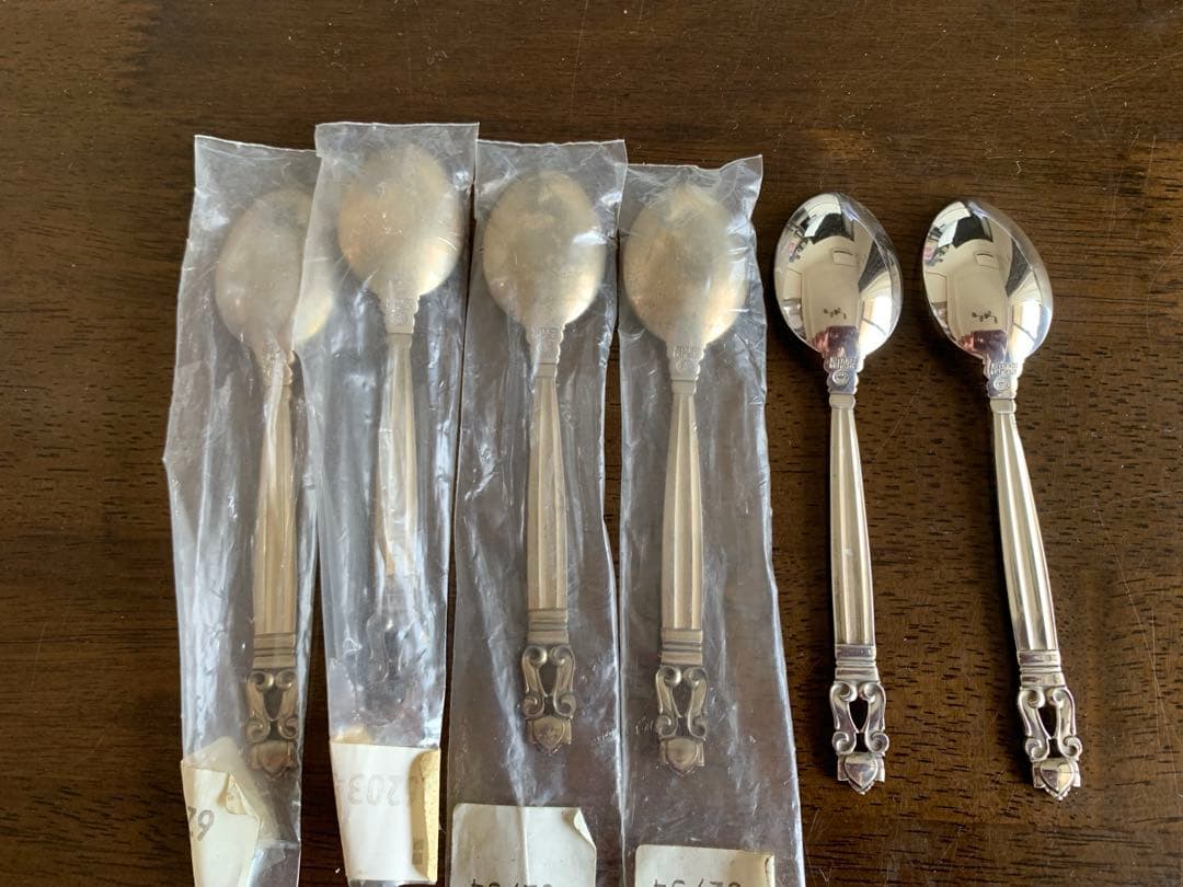 ジョージジェンセン　エーコンACORN コーヒースプーン　スターリングシルバー