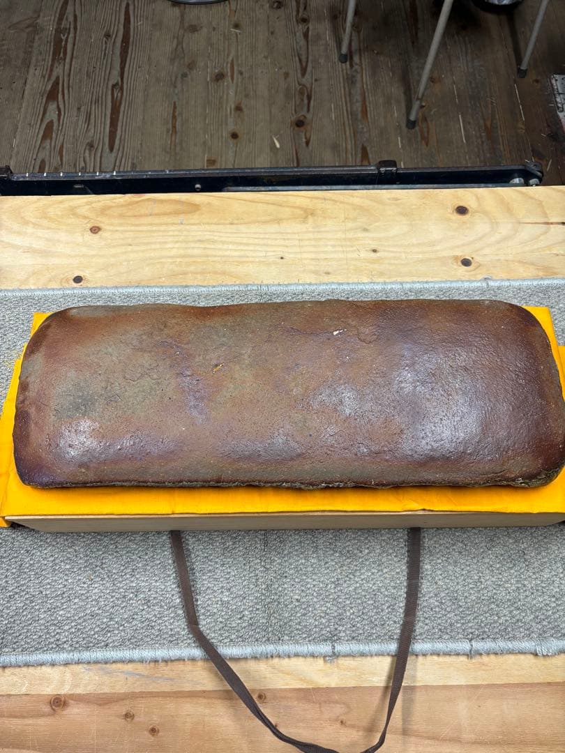 Bizen Ware　たたき皿　長方皿　楽山窯　藤原康　備前焼　びぜん