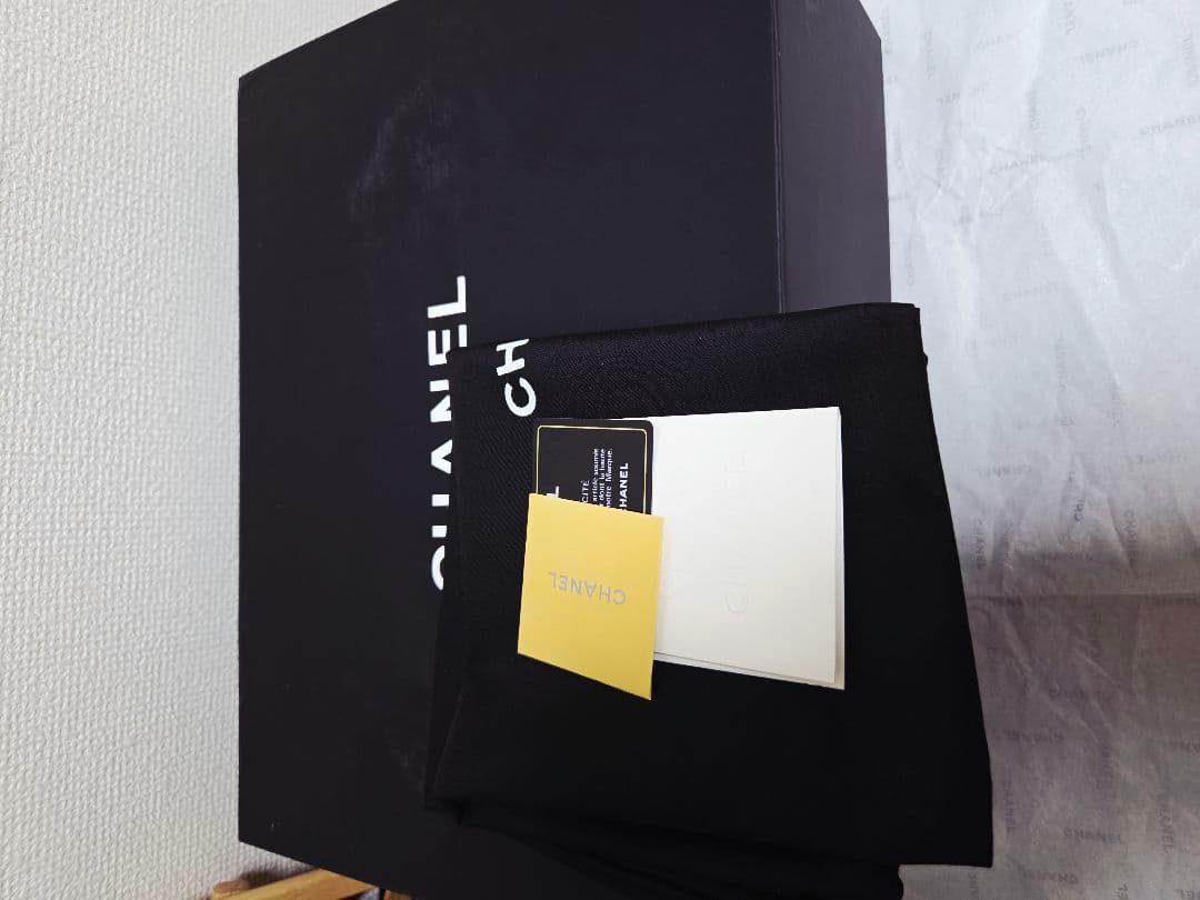 CHANEL ダブルチェーン　フラップバッグ　キャビアスキンゴールド☆ノベルティ