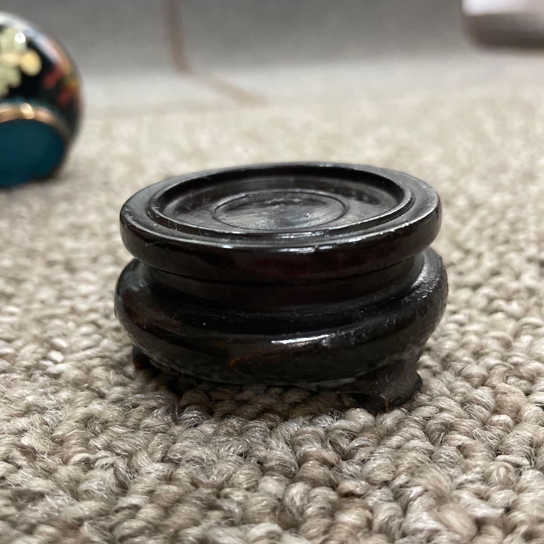 中国美術品　骨董品　瓢箪　ひょうたん 蝶々　台座付き