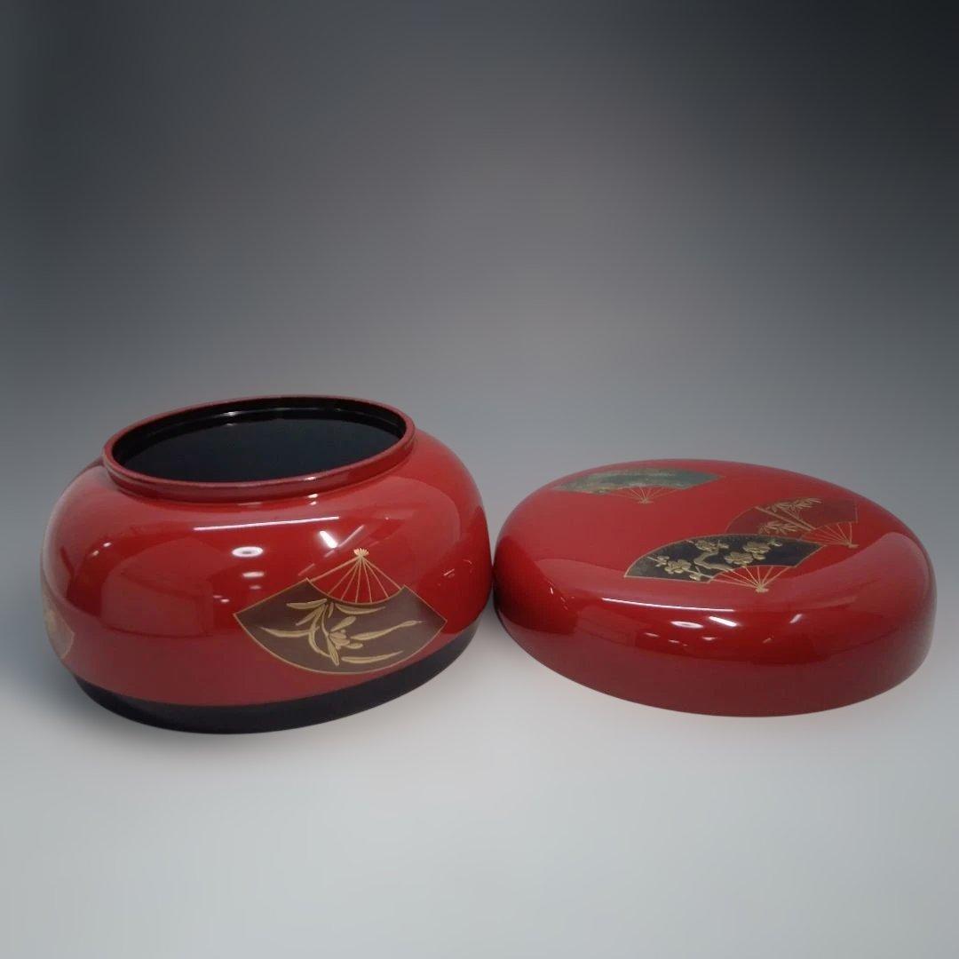 食籠　ジキロ　木製　五君子（松竹梅蘭菊）