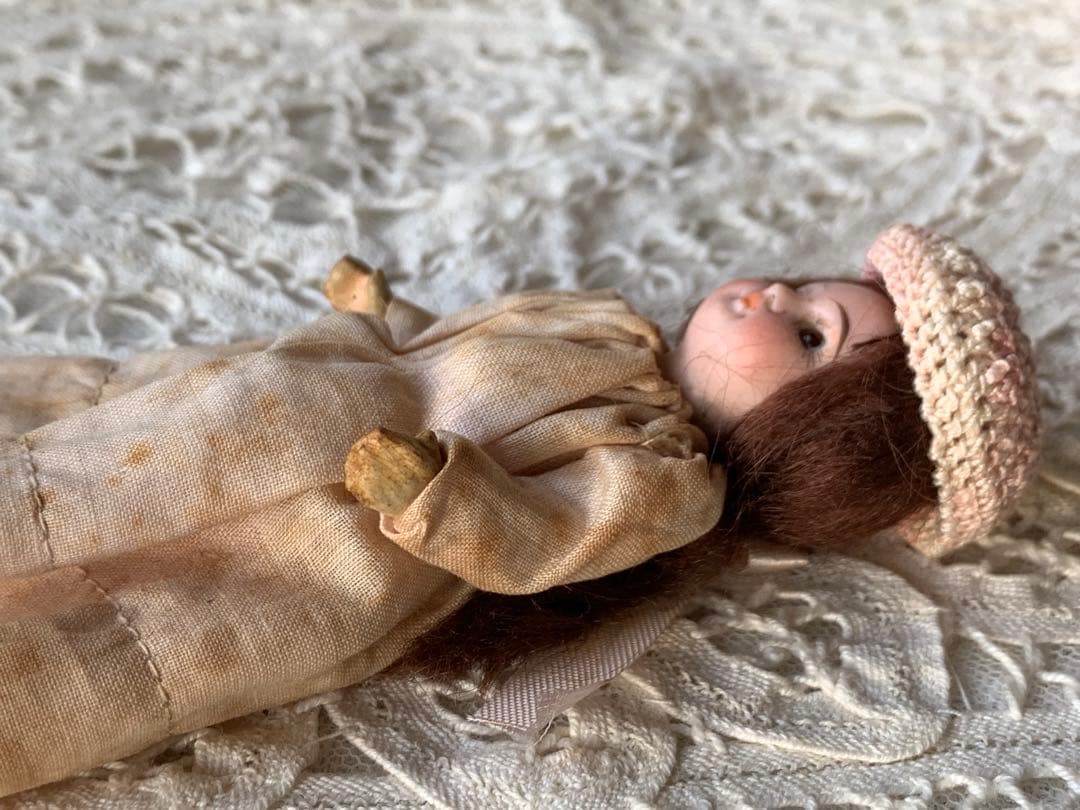 フランスアンティーク 希少 フレンチミニョネット ビスクドール