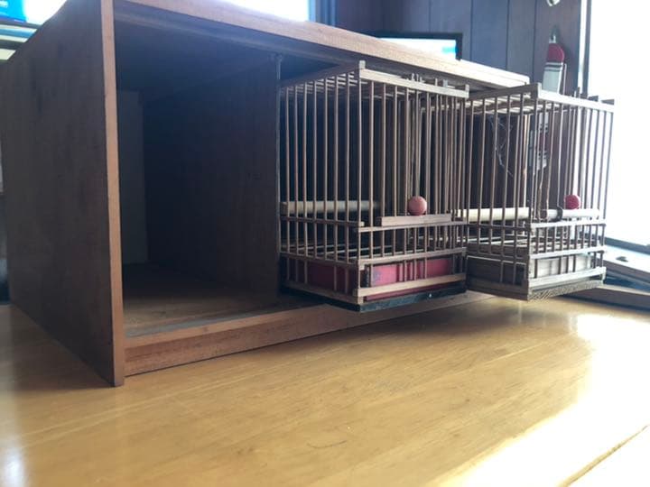 木製　ウグイス籠