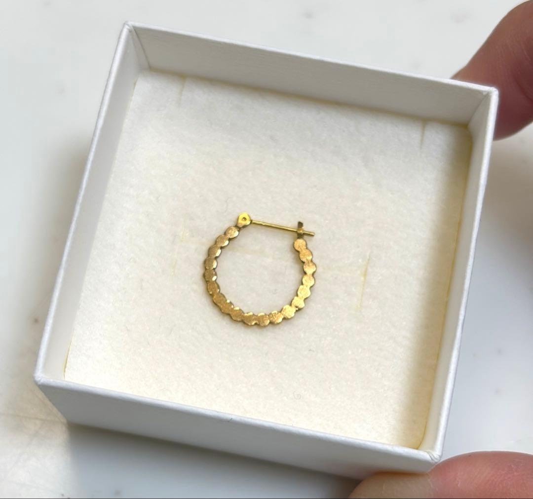 【HamiltonRd 様】Perché? K18 マルマルフープピアス 片耳用