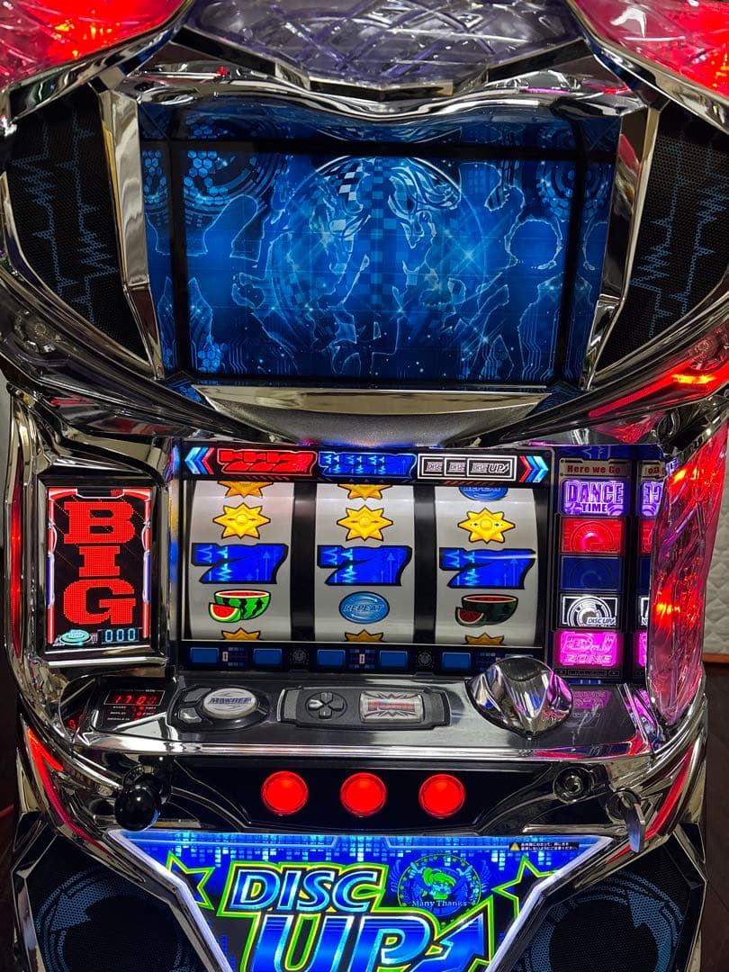 【送料無料】名機！ディスクアップ サミー 青パネル 静音仕様 不要機付