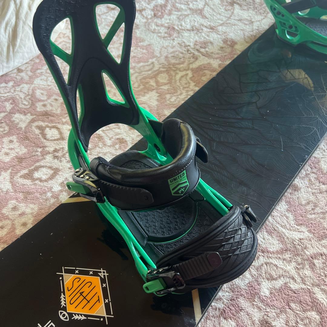 良品 SALOMON SIGHT 150cm バイン付 スノーボードセット