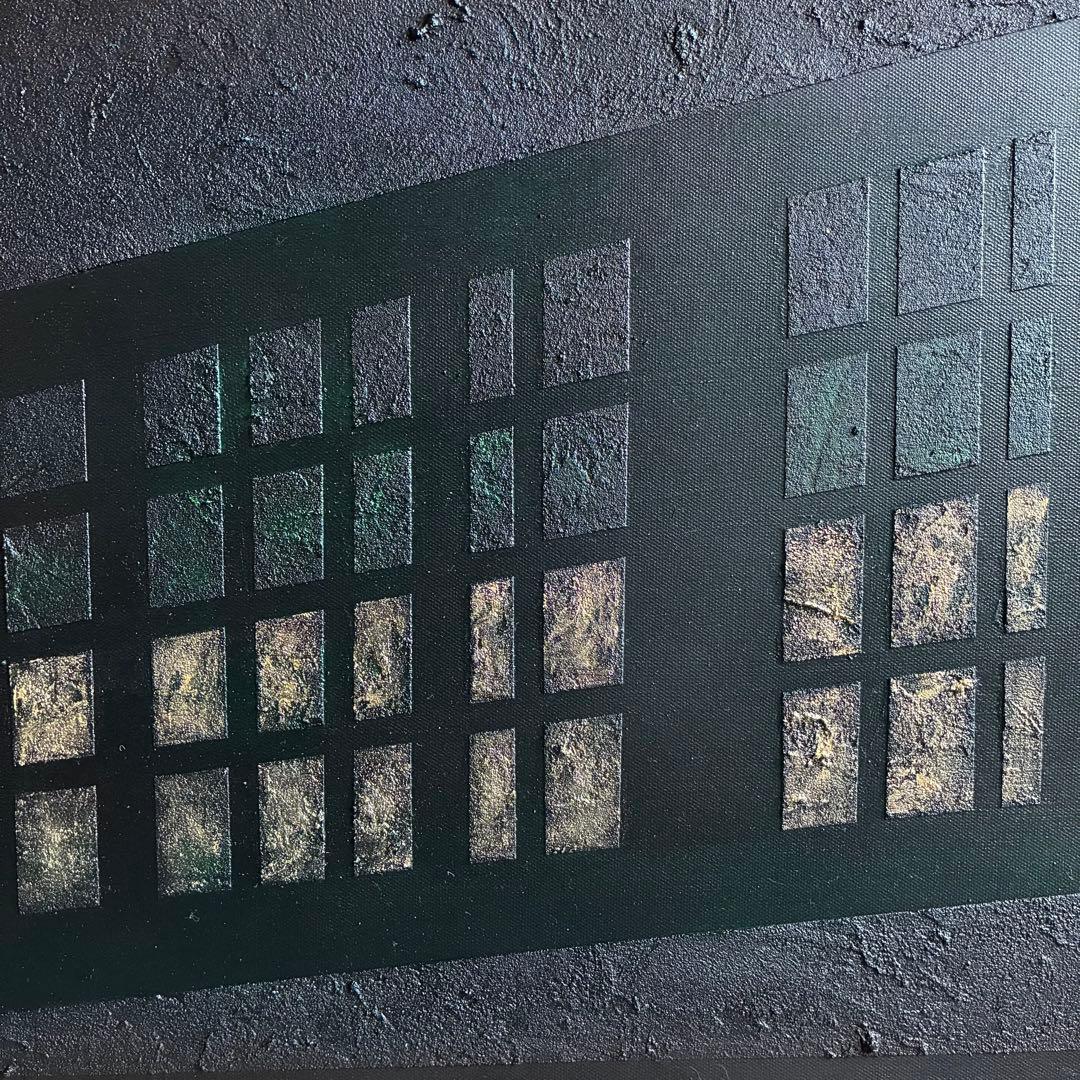 現代アート　80×39㎝　大きめ　モダン　絵画　原画　抽象画　アートパネル