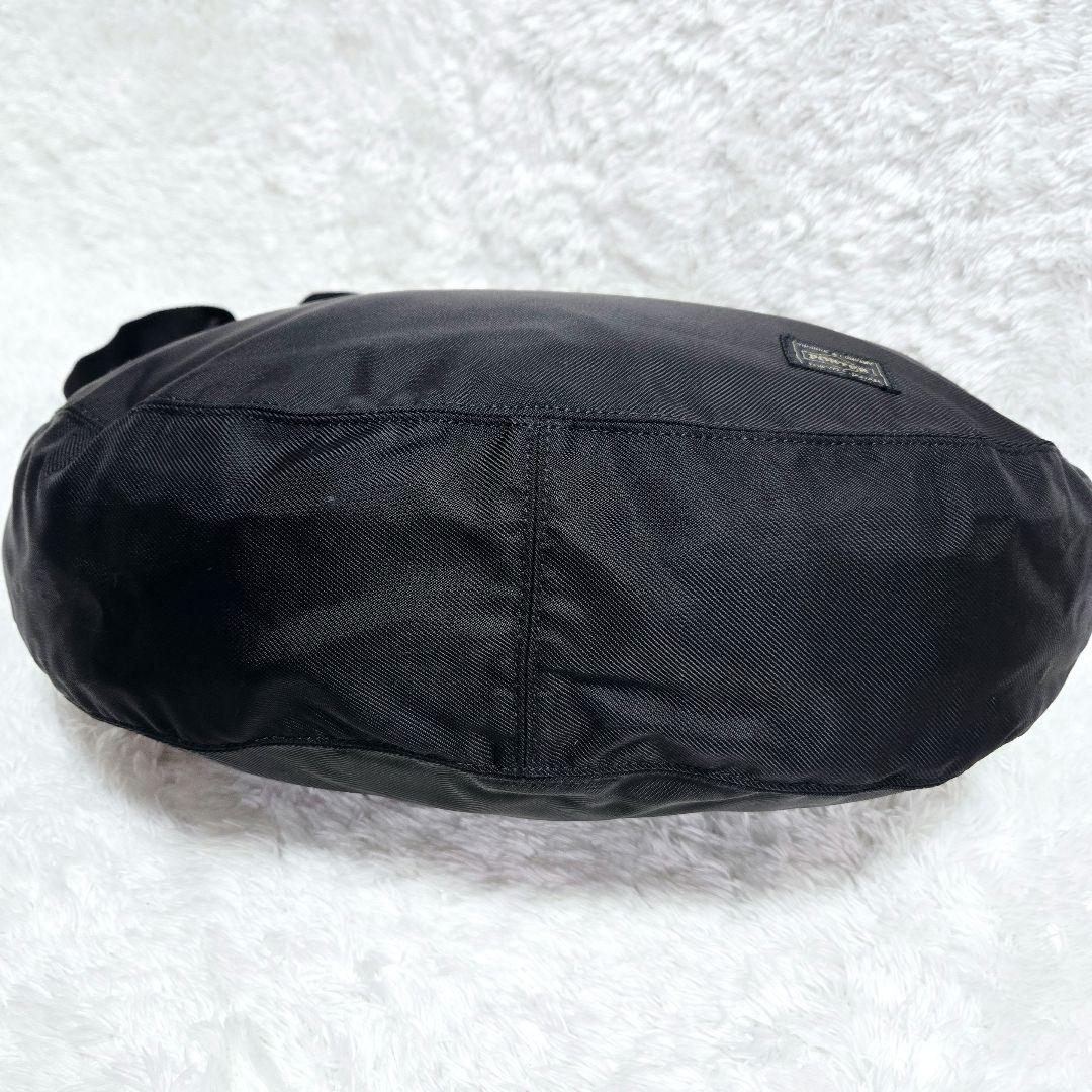 PORTER ポーター ハーフムーン ナイロン ショルダーバッグ 黒