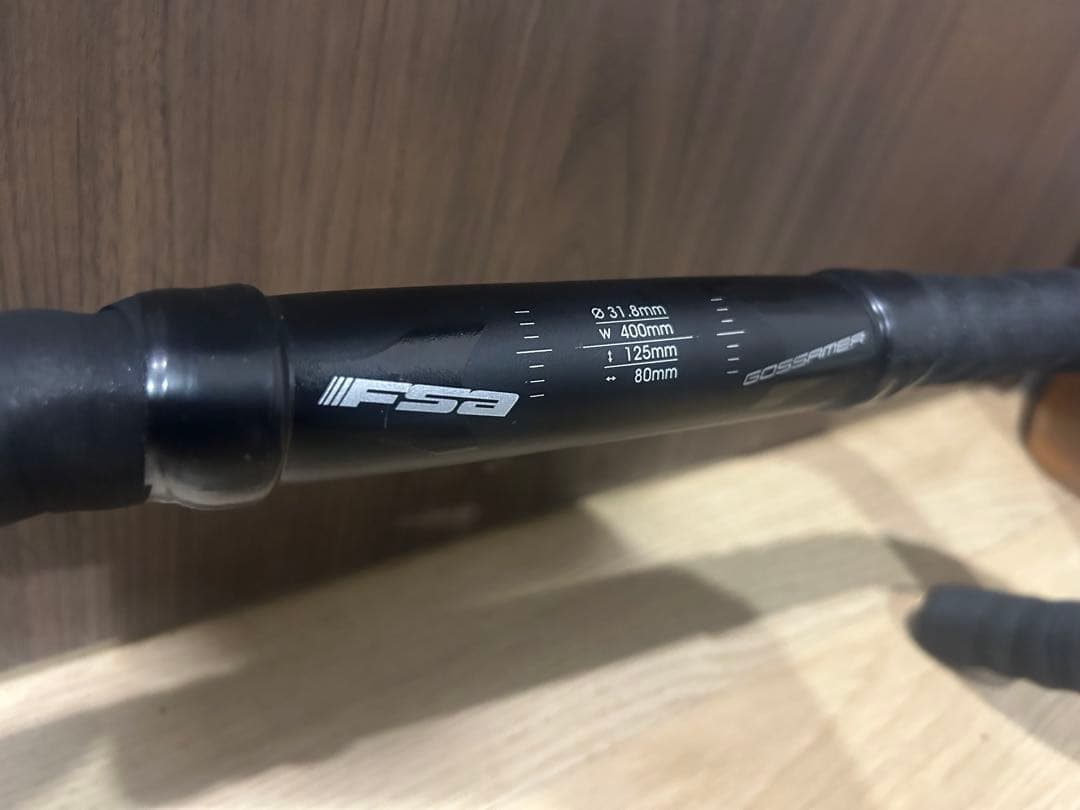 【FSAハンドル未使用】leader完成車外し品［GOSSAMER］バーテープ付