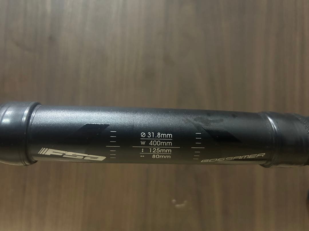 【FSAハンドル未使用】leader完成車外し品［GOSSAMER］バーテープ付