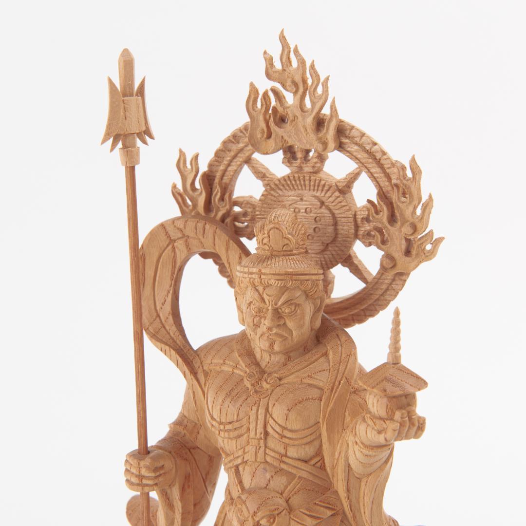 欅　毘沙門天　20ｃｍ #067