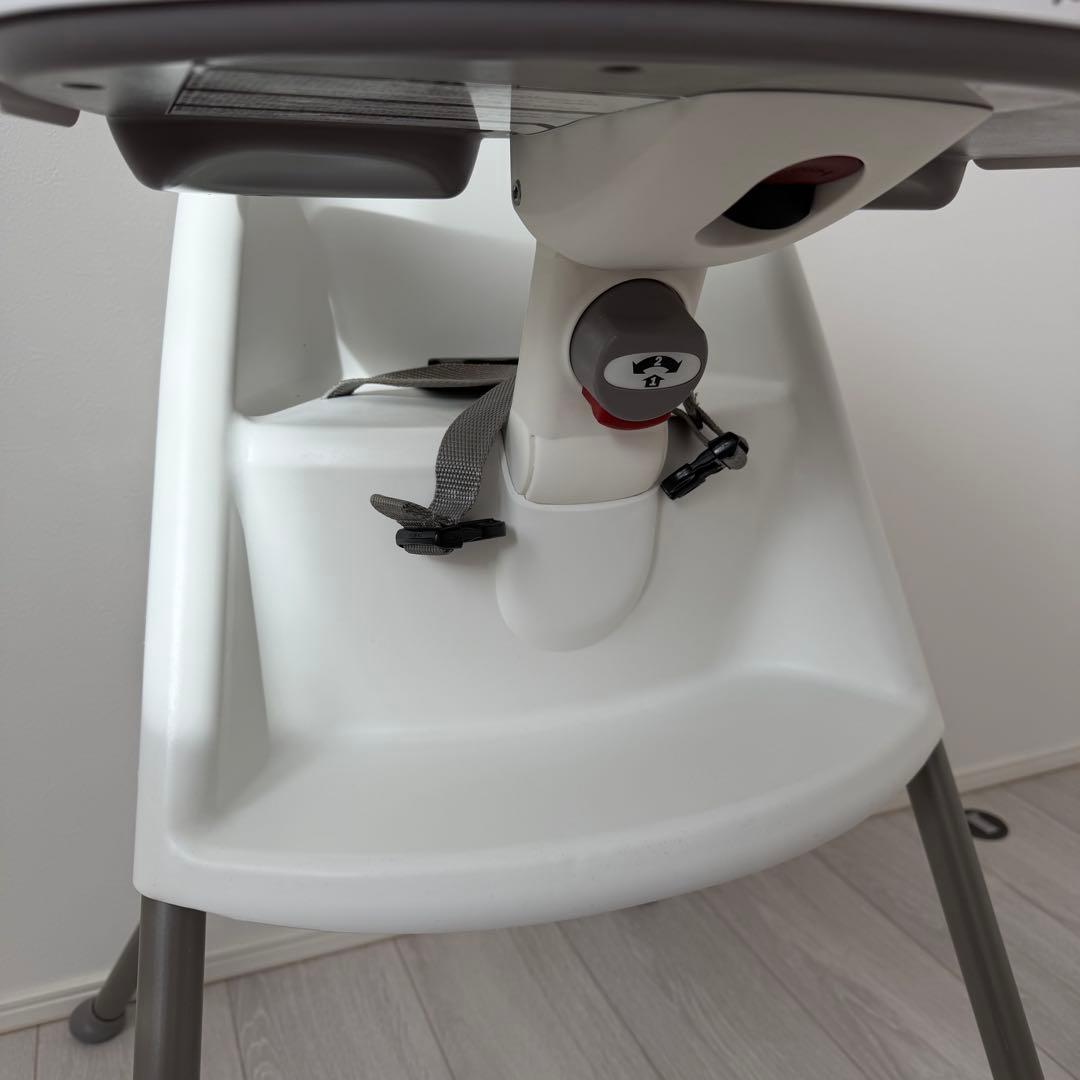 【グレー脚】BabyBjornベビービョルン ハイチェア ハーネス付き 廃盤品