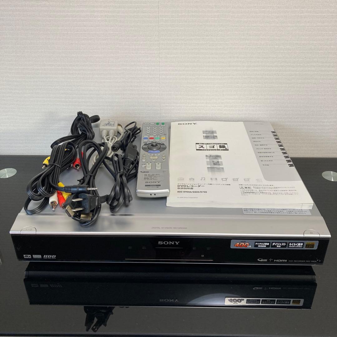 SONY DVDレコーダー HDD400GB録画機能付き