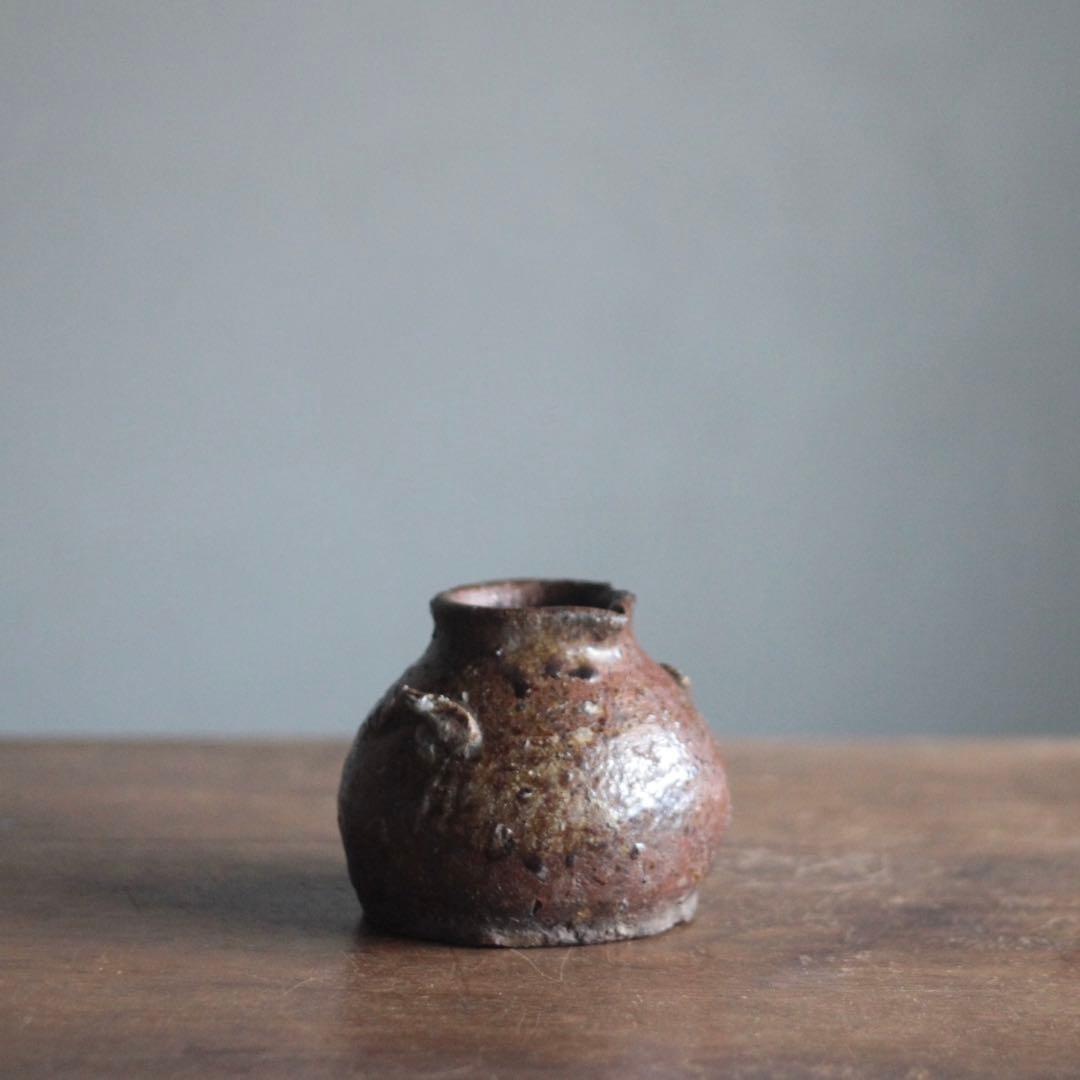 越前焼 お歯黒壺 壺 花器 古美術 古道具 アンティーク