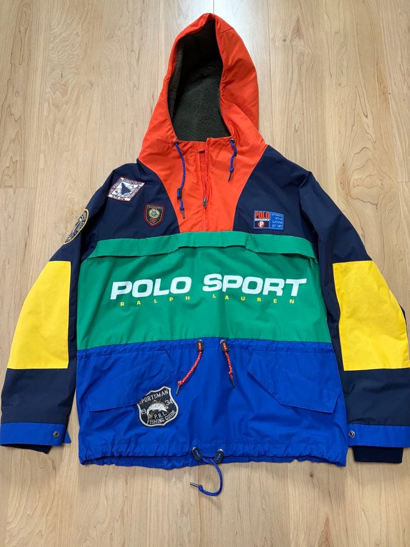 ラルフローレン　Polo Sport パッチワーク ナイロンジャケット