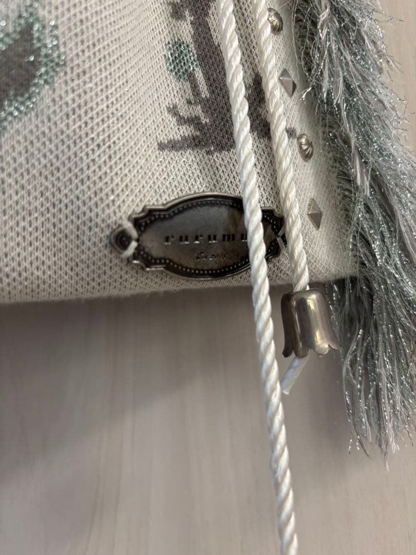 バッグ adjustable strap jacquard pochette