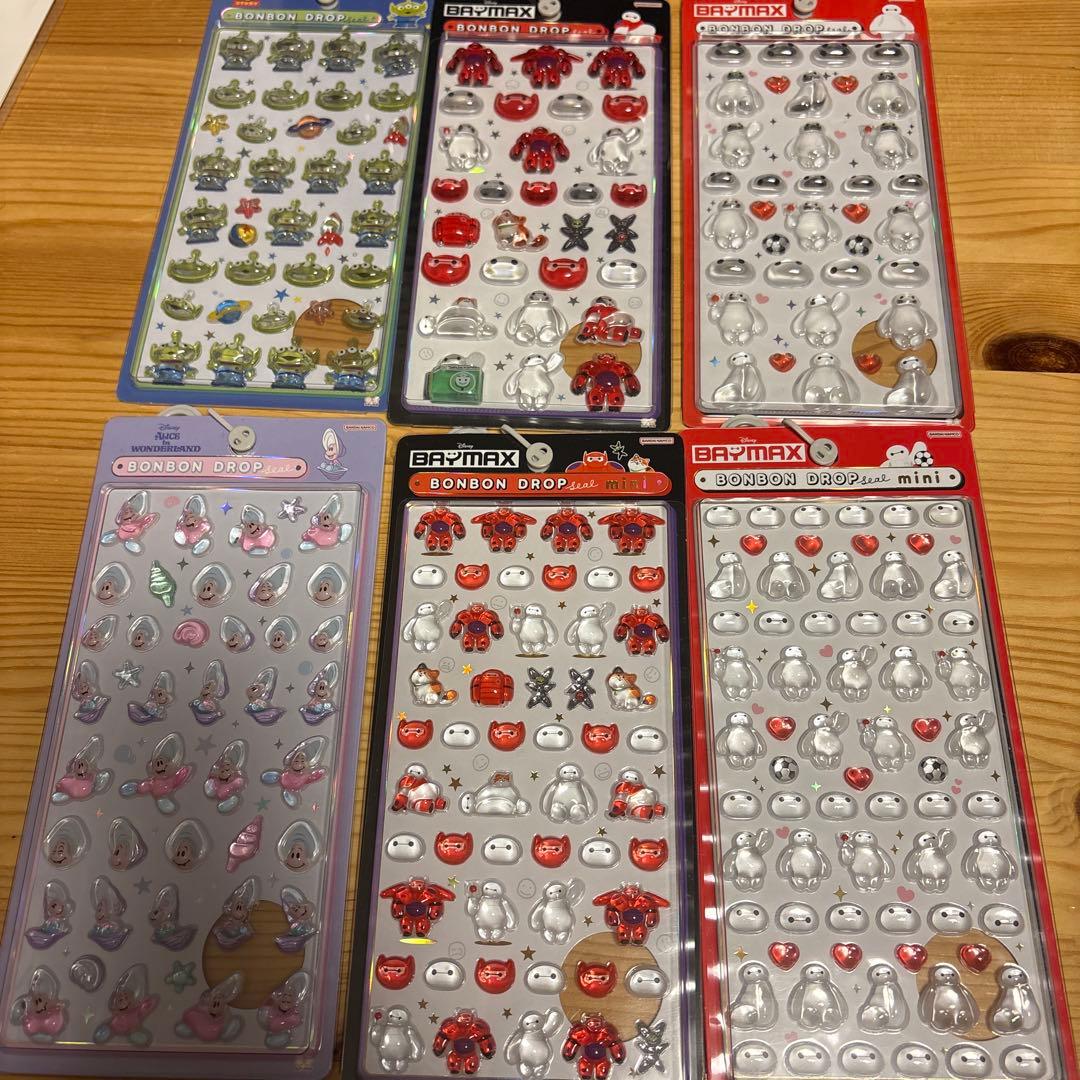 ボンドンドロップシール ベイマックスリトルグリーンメンヤングオイスター6枚セット