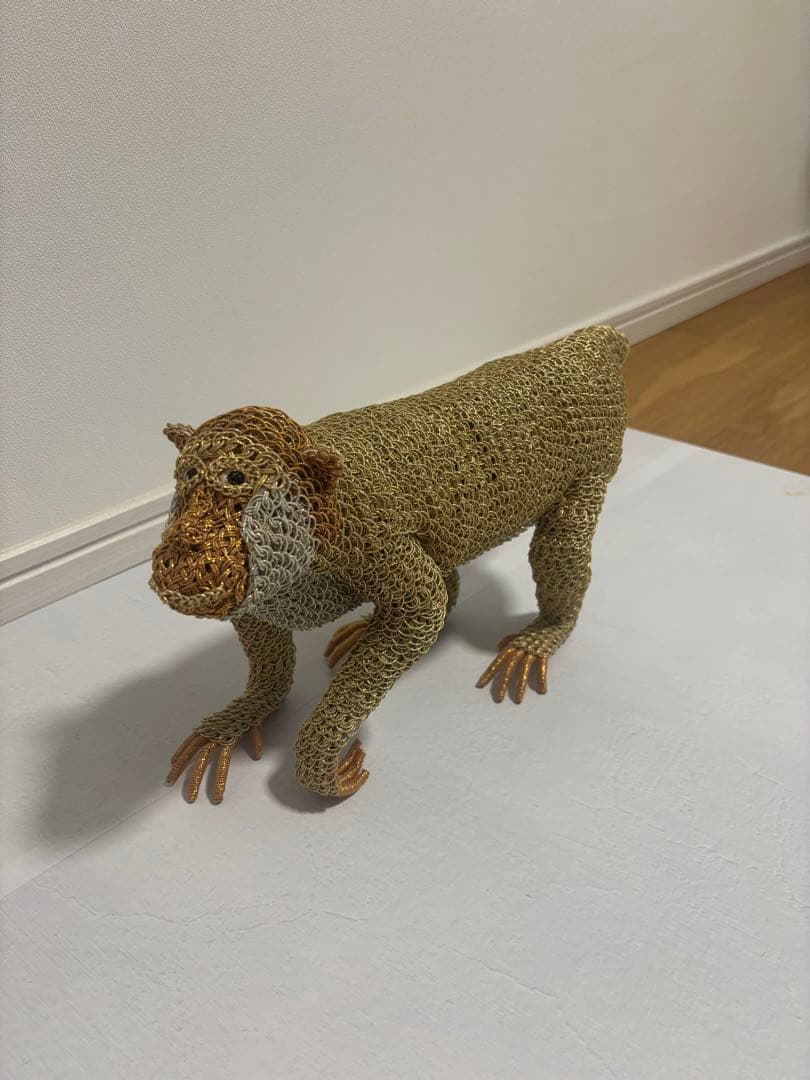 【一点物】老舗・たくみ結納店 水引職人手作り 厄除けの猿 水引細工（中型）