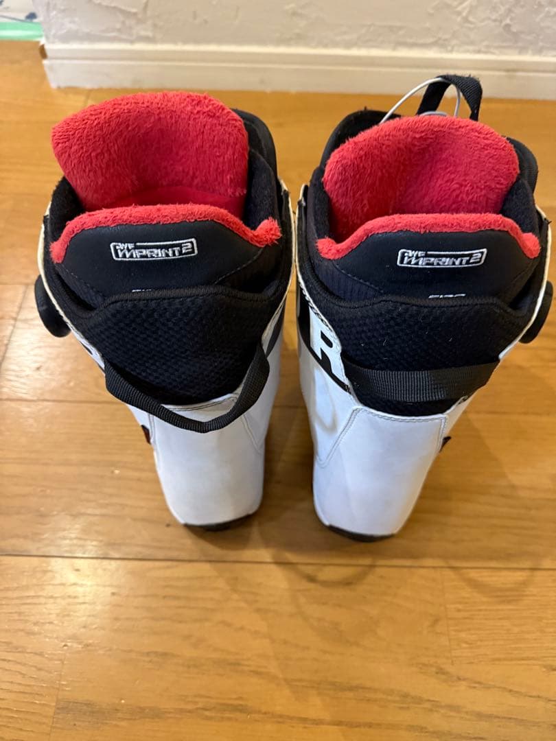 BURTON スノーボードブーツ ホワイト/ブラック/レッド